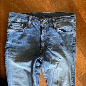 Retl$110 32” Levis 513 Classic Blue Denim Jeans